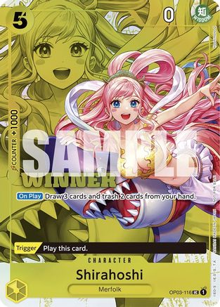 Shirahoshi (Winner Pack Vol. 6) (OP03-116) - One Piece Promotion Cards - Single Cards