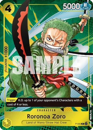 Roronoa Zoro (Event Pack Vol. 3) (P-042) - One Piece Promotion Cards - Single Cards