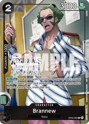 Brannew (Online Regional 2024) [Finalist] (OP03-089) - One Piece Promotion Cards - Single Cards