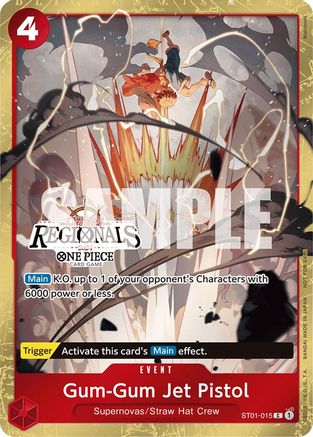 Gum-Gum Jet Pistol (Offline Regional 2024) [Participant] (ST01-015) - One Piece Promotion Cards - Single Cards