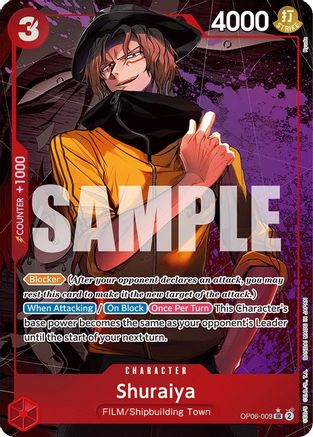Shuraiya (Alternate Art) (OP06-009) One Piece - Wings of the Captain - Single Cards