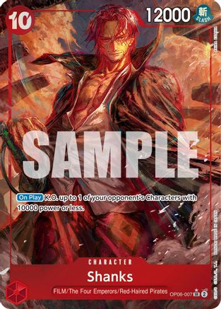 Shanks (Alternate Art) (OP06-007) One Piece - Wings of the Captain - Single Cards