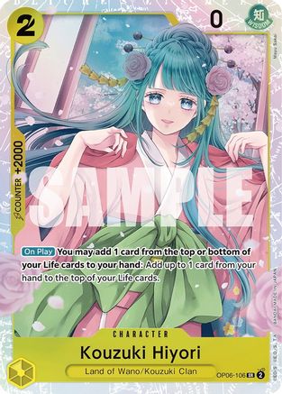 Kouzuki Hiyori (OP06-106) One Piece - Wings of the Captain - Single Cards