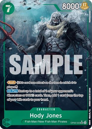 Hody Jones (035) (Alternate Art) (OP06-035) One Piece - Wings of the Captain - Single Cards