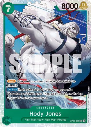 Hody Jones (035) (OP06-035) One Piece - Wings of the Captain - Single Cards