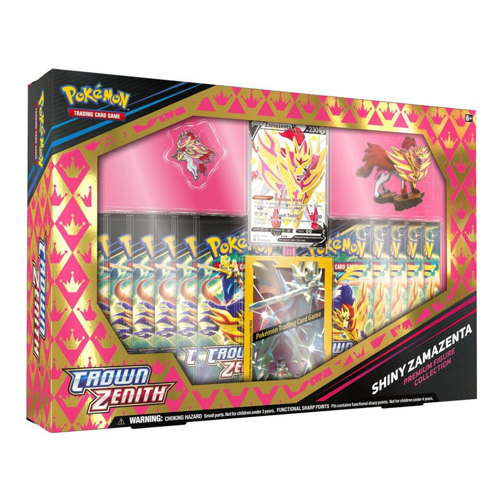 POKEMON TCG Crown Zenith Shiny Zacian and Shiny Zamazenta Figure Boxes (Pair) - Trading Card Games - 3