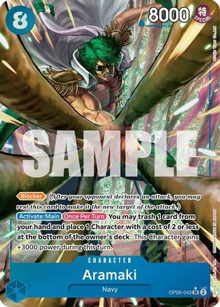 Aramaki (Alternate Art) (OP06-043) One Piece - Wings of the Captain - Single Cards