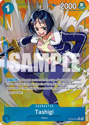 Tashigi (Alternate Art) (OP06-050) One Piece - Wings of the Captain - Single Cards