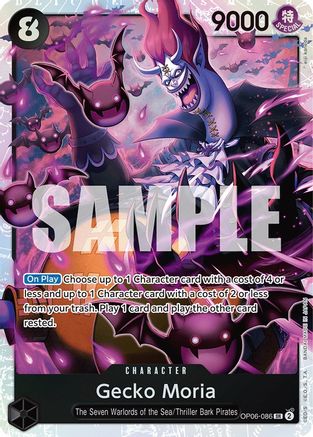 Gecko Moria (086) (OP06-086) One Piece - Wings of the Captain - Single Cards