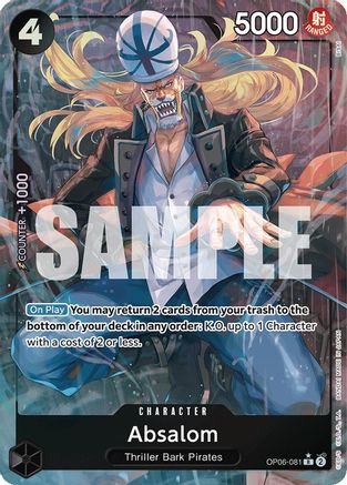 Absalom (Alternate Art) (OP06-081) One Piece - Wings of the Captain - Single Cards