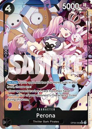 Perona (093) (Alternate Art) (OP06-093) One Piece - Wings of the Captain - Single Cards