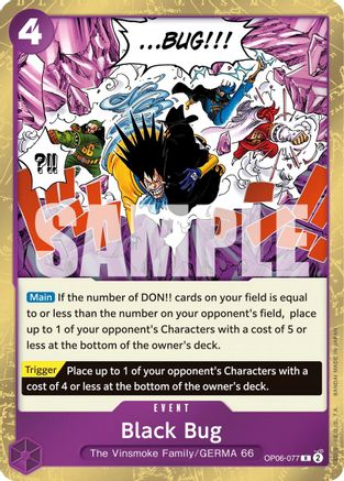 Black Bug (OP06-077) One Piece - Wings of the Captain - Single Cards