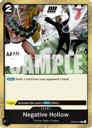 Negative Hollow (OP06-097) One Piece - Wings of the Captain - Single Cards