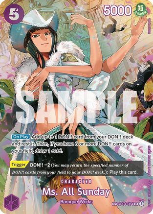 Ms. All Sunday (SP) (OP04-064) One Piece - Wings of the Captain - Single Cards