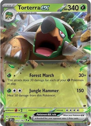 Torterra ex - 012/162 Pokemon SV05: Temporal Forces - Single Cards