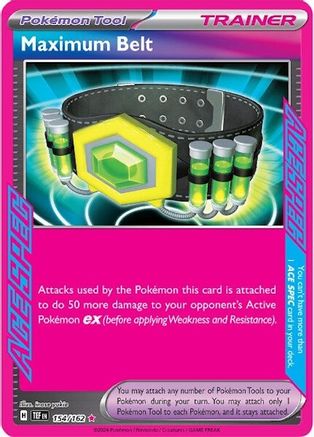 Maximum Belt 154/162 Pokemon SV05: Temporal Forces - Single Cards
