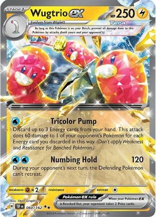 Wugtrio ex - 060/162 Pokemon SV05: Temporal Forces - Single Cards