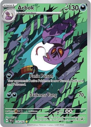 Arbok - 176/162 Pokemon SV05: Temporal Forces - Single Cards
