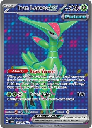 Iron Leaves ex - 186/162 Pokemon SV05: Temporal Forces - Single Cards