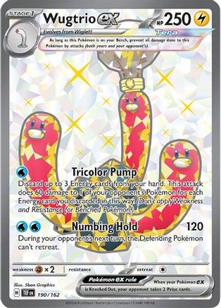 Wugtrio ex - 190/162 Pokemon SV05: Temporal Forces - Single Cards