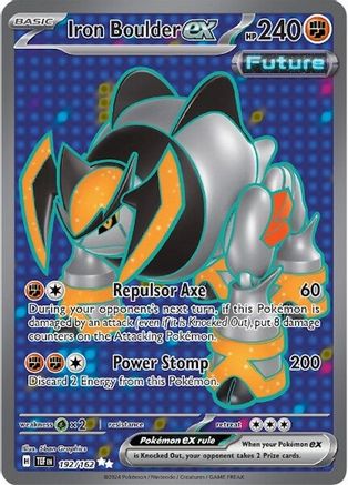 Iron Boulder ex - 192/162 Pokemon SV05: Temporal Forces - Single Cards