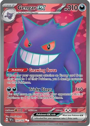 Gengar ex - 193/162 Pokemon SV05: Temporal Forces - Single Cards