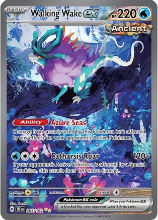 Walking Wake ex - 205/162 Pokemon SV05: Temporal Forces - Single Cards