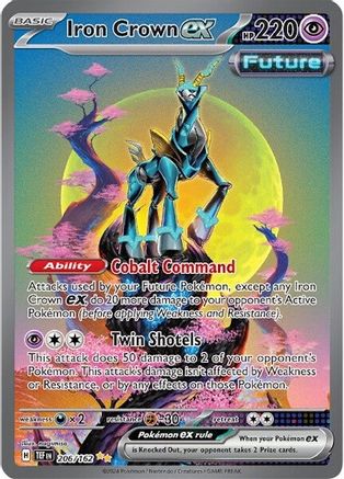 Iron Crown ex - 206/162 Pokemon SV05: Temporal Forces - Single Cards