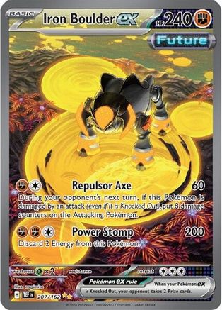 Iron Boulder ex - 207/162 Pokemon SV05: Temporal Forces - Single Cards