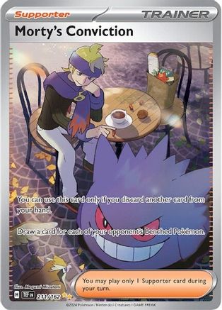 Morty's Conviction - 211/162 Pokemon SV05: Temporal Forces - Single Cards