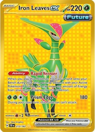 Iron Leaves ex - 213/162 Pokemon SV05: Temporal Forces - Single Cards