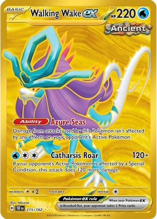 Walking Wake ex - 215/162 Pokemon SV05: Temporal Forces - Single Cards