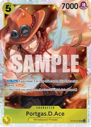 Portgas.D.Ace (011) (ST13-011) - Ultra Deck: The Three Brothers Foil - Single Cards