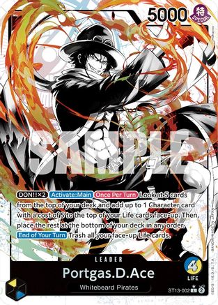 Portgas.D.Ace (002) (Parallel) (ST13-002) - Ultra Deck: The Three Brothers Foil - Single Cards