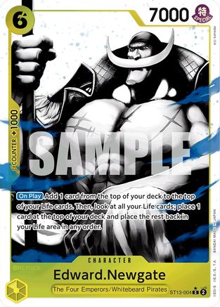 Edward.Newgate (Parallel) (ST13-004) - Ultra Deck: The Three Brothers Foil - Single Cards