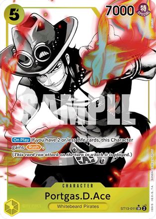Portgas.D.Ace (011) (Parallel) (ST13-011) - Ultra Deck: The Three Brothers Foil - Single Cards
