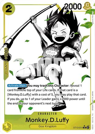 Monkey.D.Luffy (014) (Parallel) (ST13-014) - Ultra Deck: The Three Brothers Foil - Single Cards