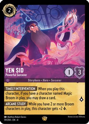 Yen Sid - Powerful Sorcerer (59/204) - Ursulas Return - Single Cards