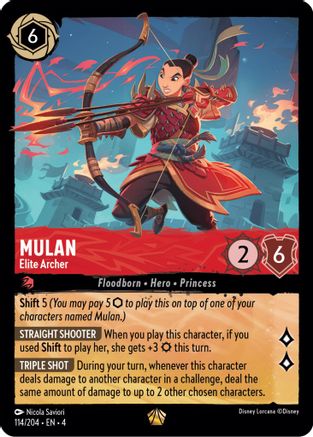 Mulan - Elite Archer (114/204) - Ursulas Return - Single Cards