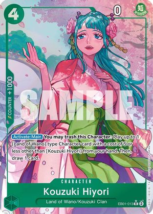 Kouzuki Hiyori (Alternate Art) (EB01-013) One Piece - Memorial Collection - Single Cards