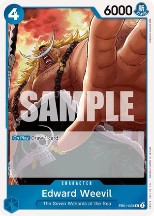 Edward Weevil (EB01-023) One Piece - Memorial Collection - Single Cards