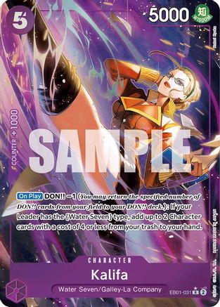 Kalifa (Alternate Art) (EB01-031) One Piece - Memorial Collection - Single Cards