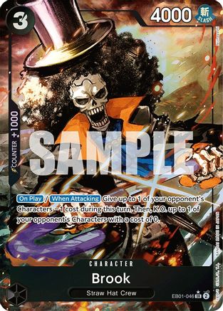 Brook (046) (Alternate Art) (EB01-046) One Piece - Memorial Collection - Single Cards