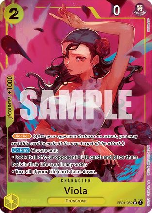 Viola (Alternate Art) (EB01-052) One Piece - Memorial Collection - Single Cards