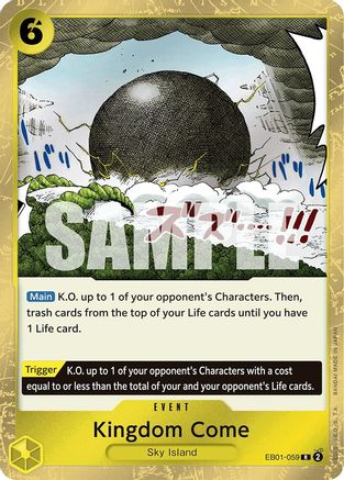 Kingdom Come (EB01-059) One Piece - Memorial Collection - Single Cards