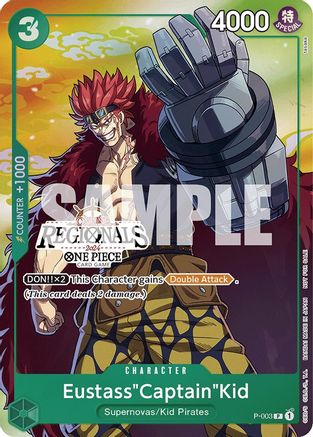Eustass"Captain"Kid (Online Regional 2024 Vol. 2) [Participant] (P-003) - One Piece Promotion Cards - Single Cards