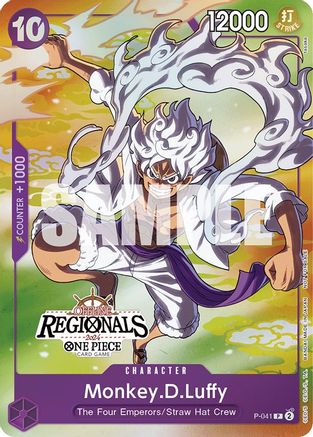 Monkey.D.Luffy (041) (Offline Regional 2024 Vol. 2) [Participant] (P-041) - One Piece Promotion Cards - Single Cards