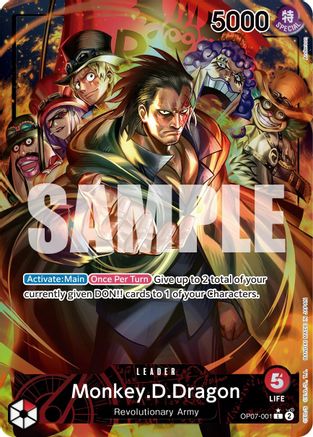 Monkey.D.Dragon (001) (Parallel) (OP07-001) One Piece - 500 Years in the Future - Single Cards