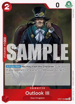 Outlook III (OP07-003) One Piece - 500 Years in the Future - Single Cards