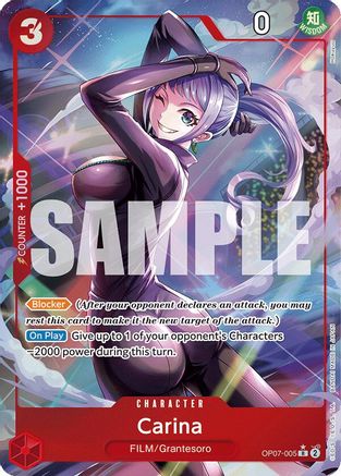 Carina (Parallel) (OP07-005) One Piece - 500 Years in the Future - Single Cards